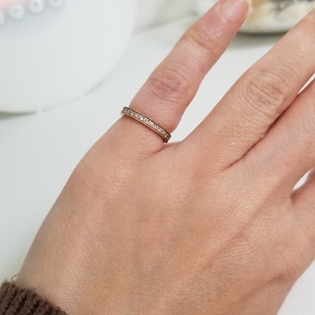 k18エタニティリング　ダイヤモンドリング　k18　18金　指輪 レディースのアクセサリー(リング(指輪))の商品写真