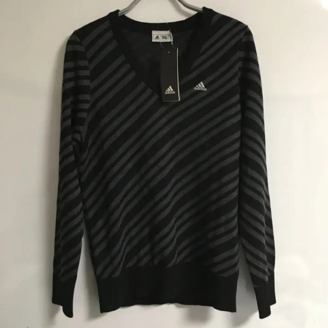 adidas アディダスゴルフ セーター ストレッチ ブラック 黒レディースM