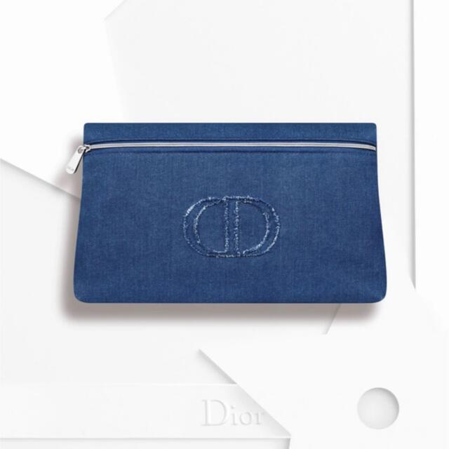 Dior(ディオール)の【Dior】デニムポーチ レディースのファッション小物(ポーチ)の商品写真