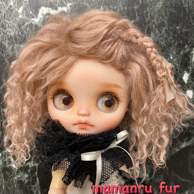 blythe _wm-515サーモンベージュ⭐️チベットラムウィッグ