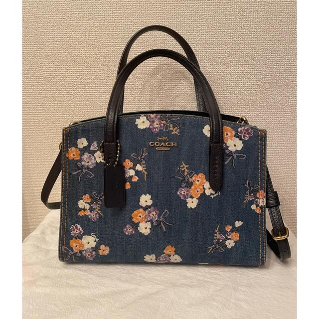 バッグCoach デニム　花柄　Bag