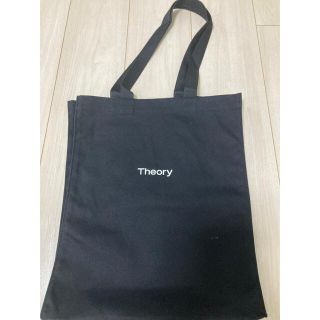 セオリー(theory)のセオリー　布製エコバッグ　黒　未使用　お受験　冠婚葬祭にも(エコバッグ)