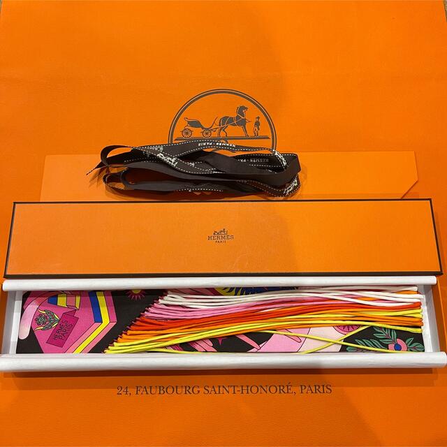 新品未使用 レア HERMES エルメス スパゲッティ フリンジ ツイリー