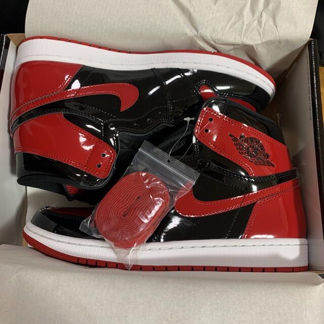 NIKE AIR jordan1 patent bred パテントブレッド　赤黒