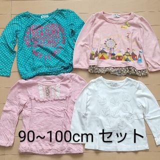 ベビーギャップ(babyGAP)のbabygap biquettclub 女の子 ロンT 長袖 4枚 90 100(Tシャツ/カットソー)