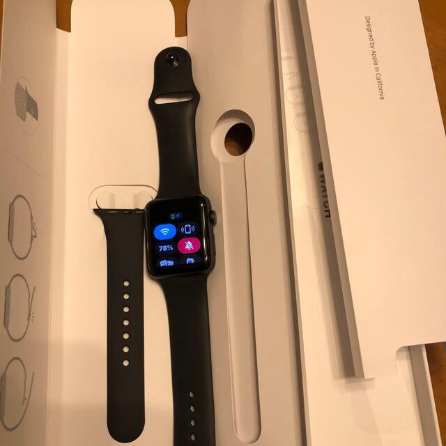 Apple Watch(アップルウォッチ)のアップルウォッチ3 42mm GPSモデル メンズの時計(腕時計(デジタル))の商品写真