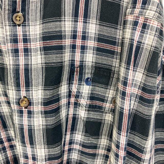carhartt(カーハート)の希少 90s カーハート チェックシャツ 刺繍ロゴ ビッグシルエット 美品 メンズのトップス(シャツ)の商品写真