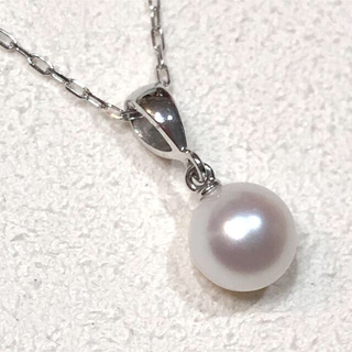 ミキモト(MIKIMOTO)の新品同様美品　ミキモト k18パールペンダントネックレス あこや真珠(ネックレス)