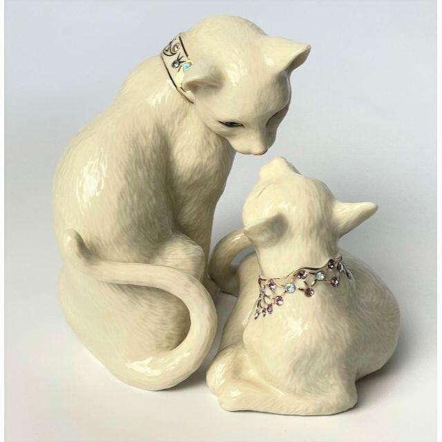 低価格の レノックス lenox 猫 白猫 置物 フィギュリン canbe.sakura.ne.jp