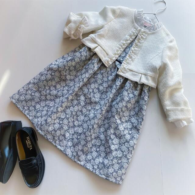 美品 フォ－マル BeBe ボレロ ワンピース リリィランディ ブラウス 120キッズ服女の子用(90cm~)