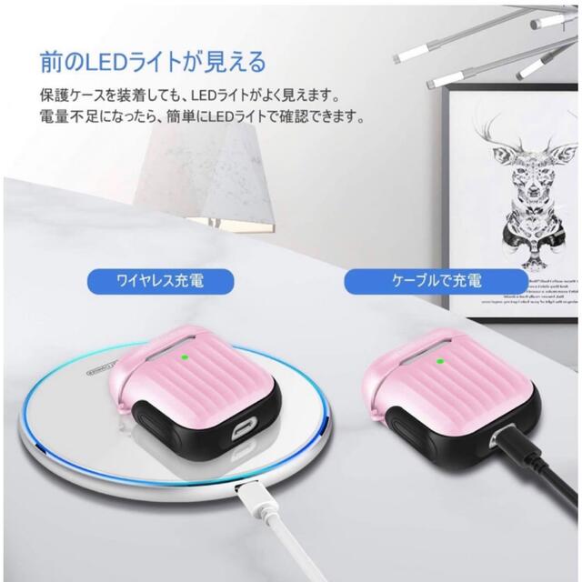 AirPods ケース 第2世代 保護カバー  スマホ/家電/カメラのオーディオ機器(ヘッドフォン/イヤフォン)の商品写真