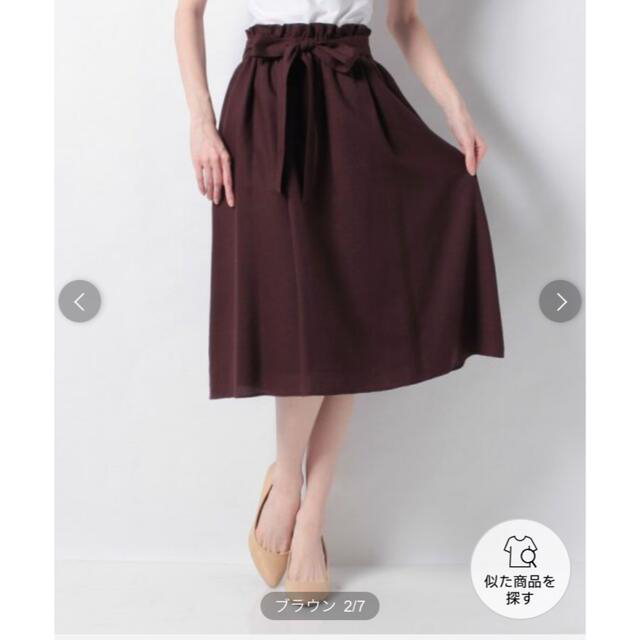 LAUTREAMONT(ロートレアモン)の【しょうゆ様専用】ロートレアモン　スカート 茶 レディースのスカート(ひざ丈スカート)の商品写真
