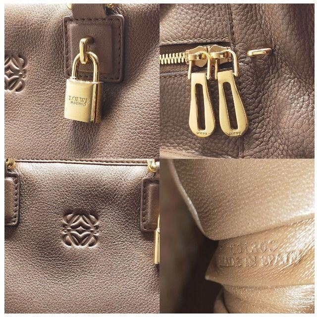 LOEWE(ロエベ)の超美品✨LOEWE ロエベ アマソナ28 ミンク ゴールド金具 ハンドバッグ レディースのバッグ(ハンドバッグ)の商品写真