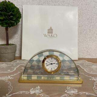 ミキモト(MIKIMOTO)の最終お値下げ‼️ 素敵です‼️WAKO 銀座和光　ガラス製置き時計(置時計)