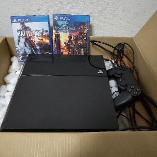 【しぎ様専用】　プレステ4 PS4 本体　ソフト2本セット　箱なし(家庭用ゲーム機本体)