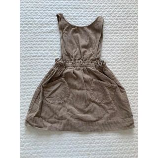 ザラキッズ(ZARA KIDS)のZARA コーデュロイジャンパースカート　size4-5y 110cm(スカート)