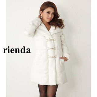 リエンダ(rienda)のrienda リエンダ フーテッドシャーリングダウンコート ダッフルコート(ダッフルコート)