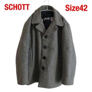 ショット(schott)のSCHOTTショット　シングル　ウールコート　グレー　42(その他)