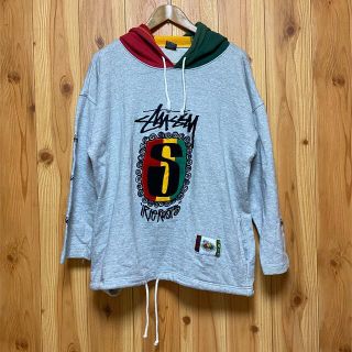 ステューシー(STUSSY)の90s ヴィンテージ ステューシー 筆記体 ロゴ刺繍 スウェット パーカー(パーカー)