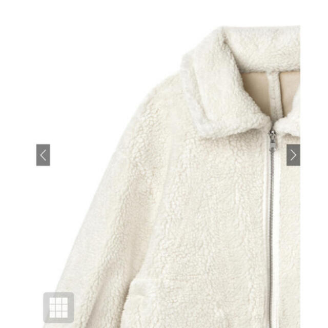 GRL(グレイル)のボアXムートンリバーシブルジャケット ベージュ Ｍサイズ レディースのジャケット/アウター(ムートンコート)の商品写真