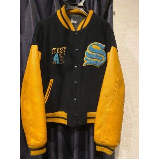 STUSSY - stussy big4スタジャン 古着 の通販 by ゆう's shop