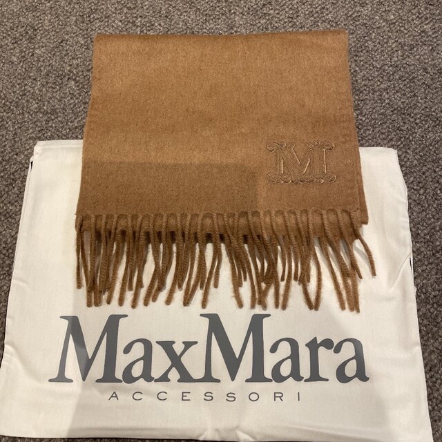 MAXMARA マックスマーラ ピュア キャメル ストール