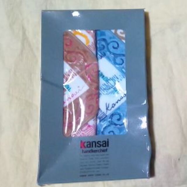 Kansai Yamamoto(カンサイヤマモト)のタオルハンカチ2枚 レディースのファッション小物(ハンカチ)の商品写真