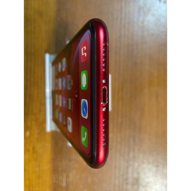 Apple(アップル)のiPhone XR 64GB product red SIMフリー スマホ/家電/カメラのスマートフォン/携帯電話(スマートフォン本体)の商品写真