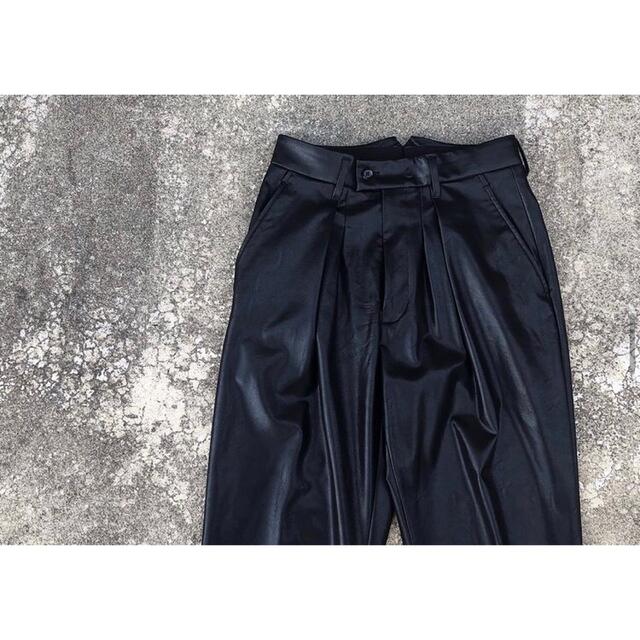Ex Wide Tapered Trousers ・Leathers ﻿ ﻿パンツ