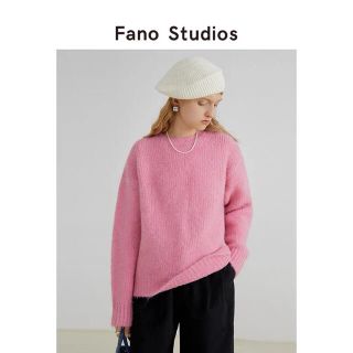 Fano studios 半袖ニット ピンク Sサイズ