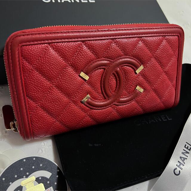 CHANEL(シャネル)の★専用★CHANEL シャネル フィリグリー 長財布 キャビアスキン レディースのファッション小物(財布)の商品写真