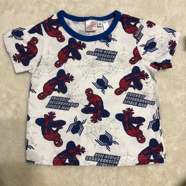 MARVEL(マーベル)のスパイダーマン  Tシャツ　100センチ キッズ/ベビー/マタニティのキッズ服男の子用(90cm~)(Tシャツ/カットソー)の商品写真