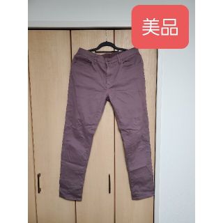 ユニクロ(UNIQLO)の【美品】UNIQLO ウルトラストレッチスキニーフィットカラージーンズ L(デニム/ジーンズ)