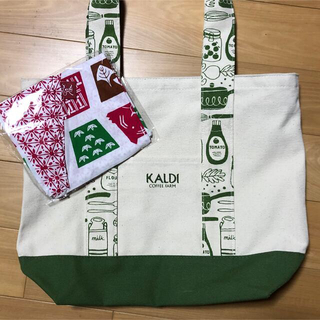 KALDI - 【カルディ】2022 福袋　トートバッグ　手ぬぐい　2点セット