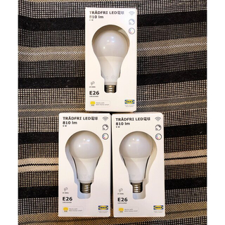 イケア(IKEA)の【3個セット】E26 ・810ルーメン・カラー＆ホワイトスペクトラム(蛍光灯/電球)