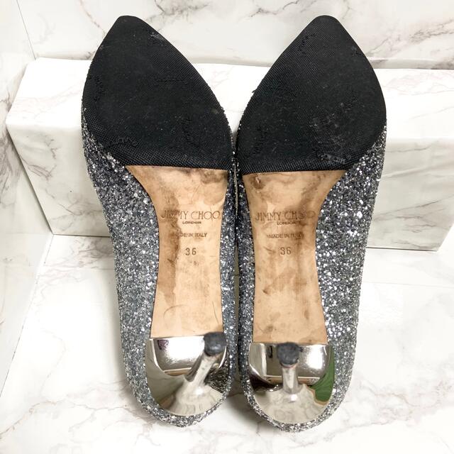 JIMMY CHOO(ジミーチュウ)の箱有【JIMMY CHOO】23cm✨ROMY85グリッターパンプス✨グラデ レディースの靴/シューズ(ハイヒール/パンプス)の商品写真