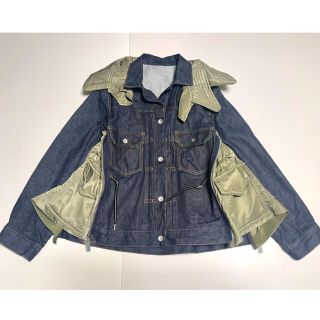 サカイ(sacai)の未使用 サカイ デニムジャケット ma1 ドッキング ジージャン Gジャン(Gジャン/デニムジャケット)