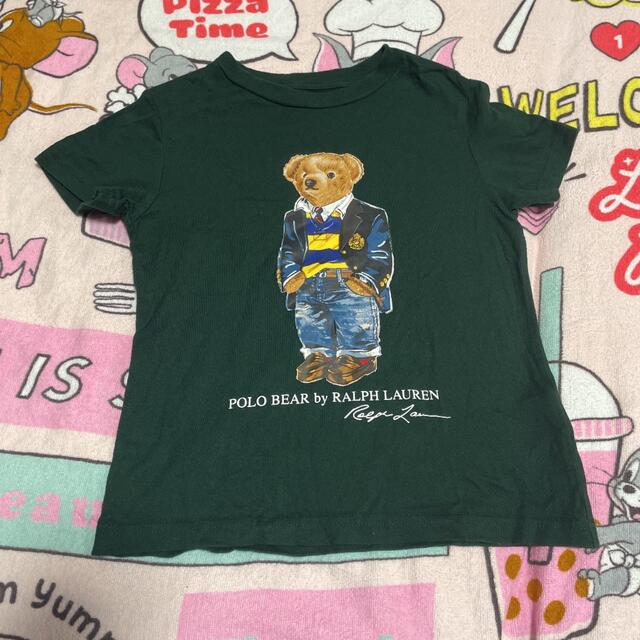 POLO RALPH LAUREN(ポロラルフローレン)のラルフローレン ポロベアTシャツ グリーン 4T キッズ/ベビー/マタニティのキッズ服男の子用(90cm~)(Tシャツ/カットソー)の商品写真