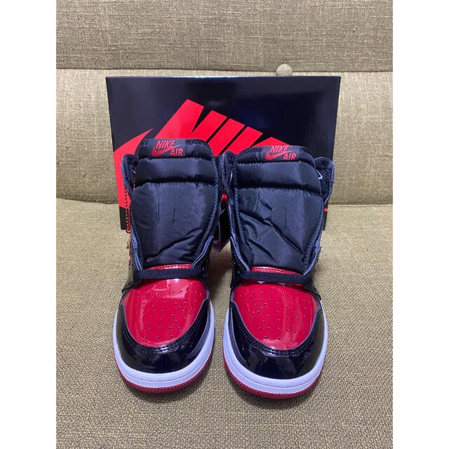 NIKE(ナイキ)のNike GS Air Jordan 1 High OG Patent Bred レディースの靴/シューズ(スニーカー)の商品写真