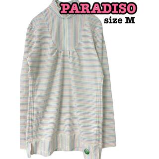 パラディーゾ(Paradiso)のPARADISO パラディーゾ　ハイネック　ハーフジップ　長袖　シャツ　M(ウエア)