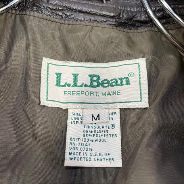 L.L.Bean(エルエルビーン)の【70s・USA製】エルエルビーン　A2ジャケット　ブルゾン　レザー　本革　茶色 メンズのジャケット/アウター(レザージャケット)の商品写真