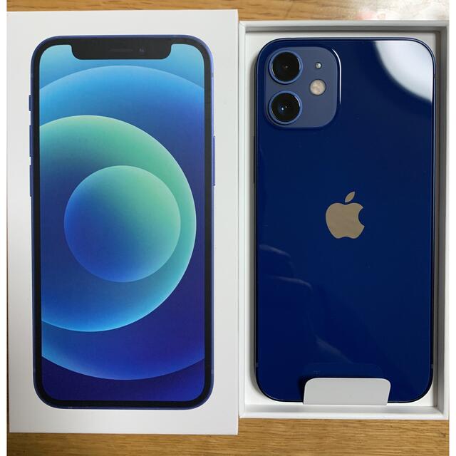 Apple(アップル)のiPhone 12 mini 64GB ブルー　2022/1/8購入 スマホ/家電/カメラのスマートフォン/携帯電話(スマートフォン本体)の商品写真