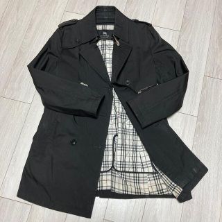 バーバリーブラックレーベル(BURBERRY BLACK LABEL)の【MIMI様専用 】トレンチコート　ブラック　Mサイズ(トレンチコート)