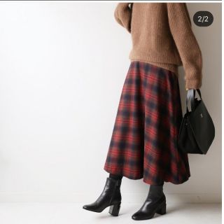 スピックアンドスパン(Spick & Span)のspick and span チェックロングスカート(ロングスカート)