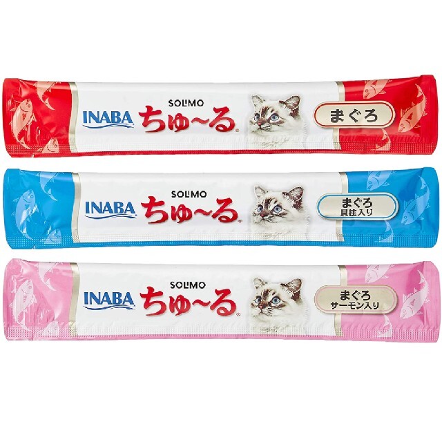 いなばペットフード(イナバペットフード)のいなば 猫用おやつ ちゅーる まぐろバラエティ 14g × 54本 その他のペット用品(猫)の商品写真