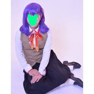 紫　コスプレ　ウィッグ　ミディアム(間桐桜　fate/stay night)(ウィッグ)