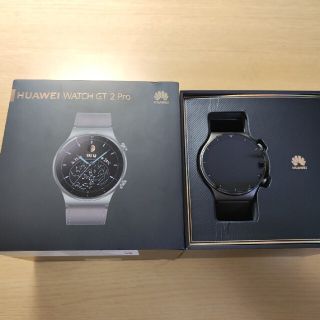 スマートウォッチ　HUAWEI WATCH GT 2 Pro　レザー　グレー(腕時計(デジタル))