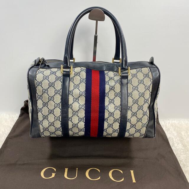 ✨希少✨GUCCI オールドグッチ ボストンバッグ シェリーライン GG