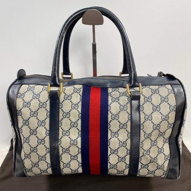 ✨希少✨GUCCI オールドグッチ ボストンバッグ シェリーライン GG柄-