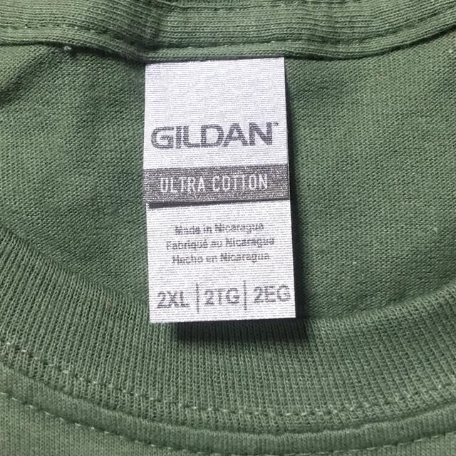 GILDAN(ギルタン)のGILDANギルダン☆ロンT長袖無地Tシャツ☆ミリタリーグリーン★2XLサイズ メンズのトップス(Tシャツ/カットソー(七分/長袖))の商品写真